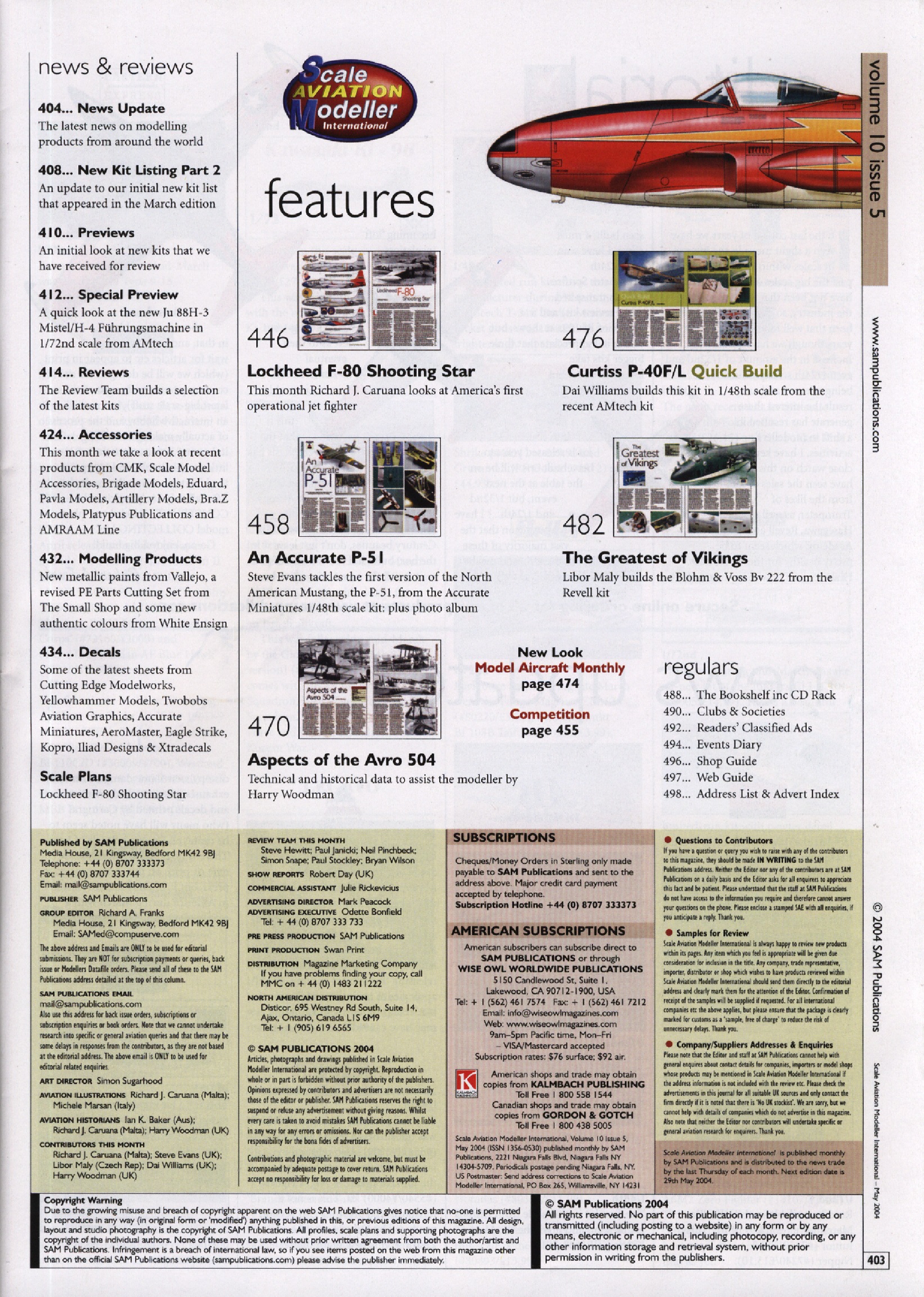 Scale Aviation Modeller International 2004-05